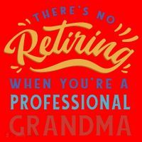 No Retiring Professional Grandma Funny Gift Santa Hat thumb 1
