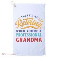 No Retiring Professional Grandma Funny Gift Golf Towel thumb 0