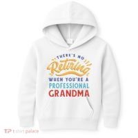 No Retiring Professional Grandma Funny Gift Kids Hoodie thumb 0