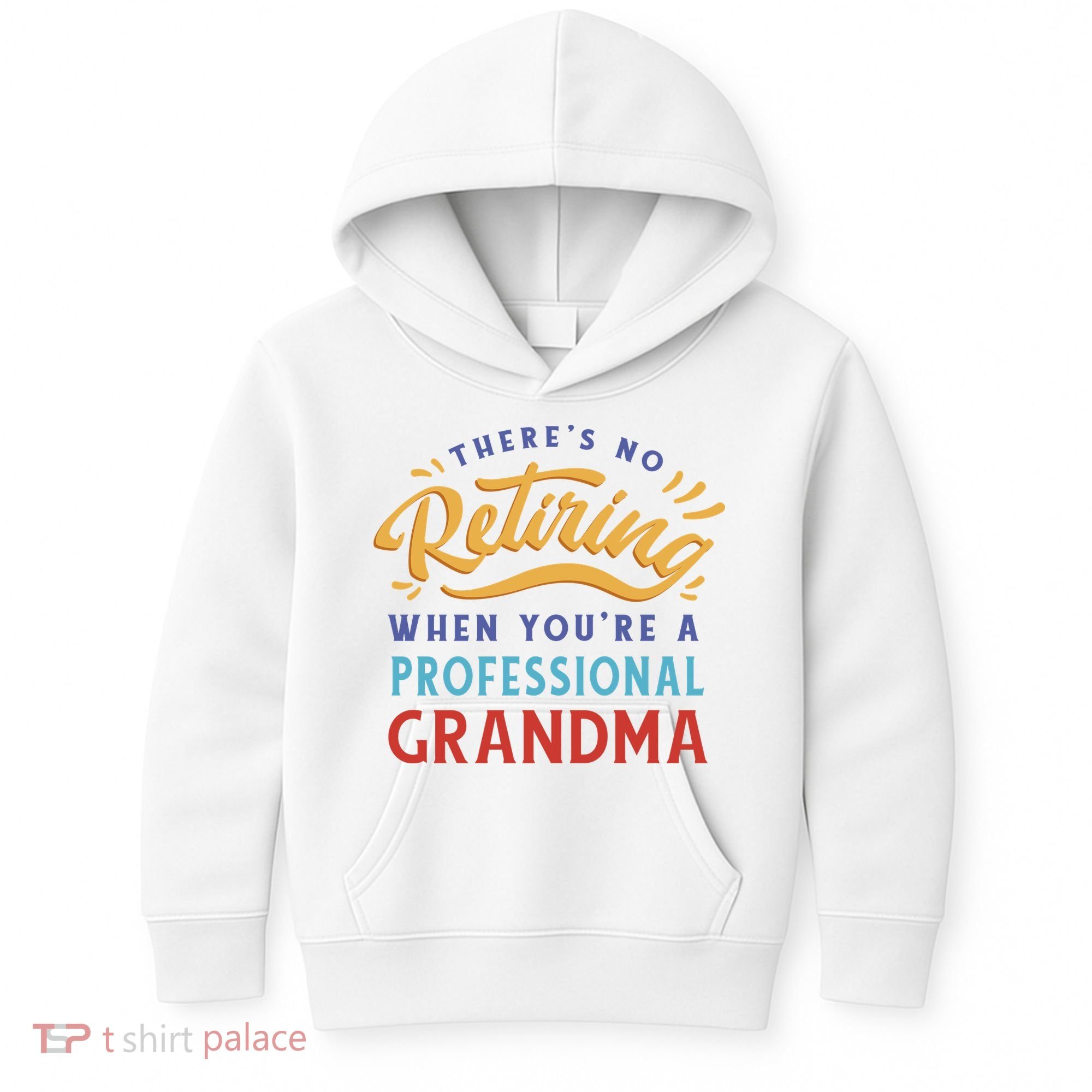 No Retiring Professional Grandma Funny Gift Kids Hoodie