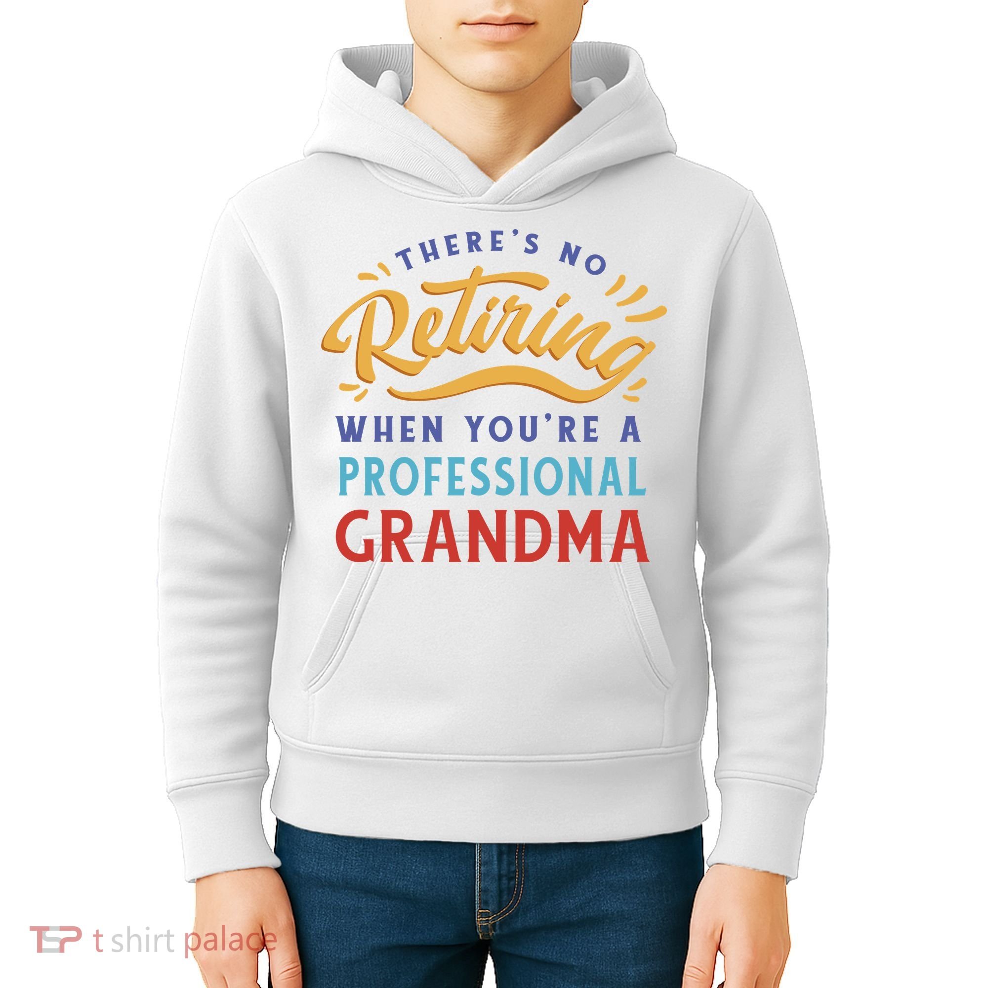 No Retiring Professional Grandma Funny Gift Kids Hoodie