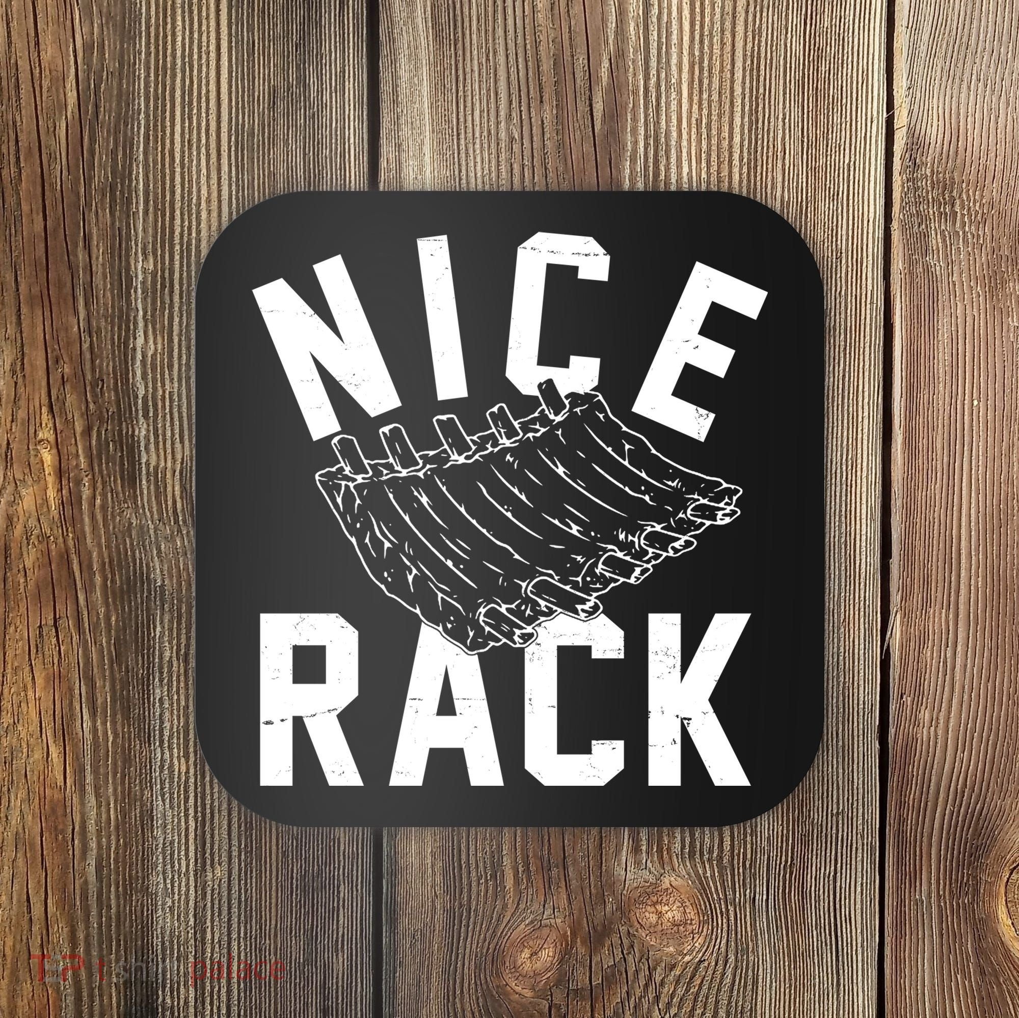 Nice Rack Ribs Bbq Lover Funny Coaster