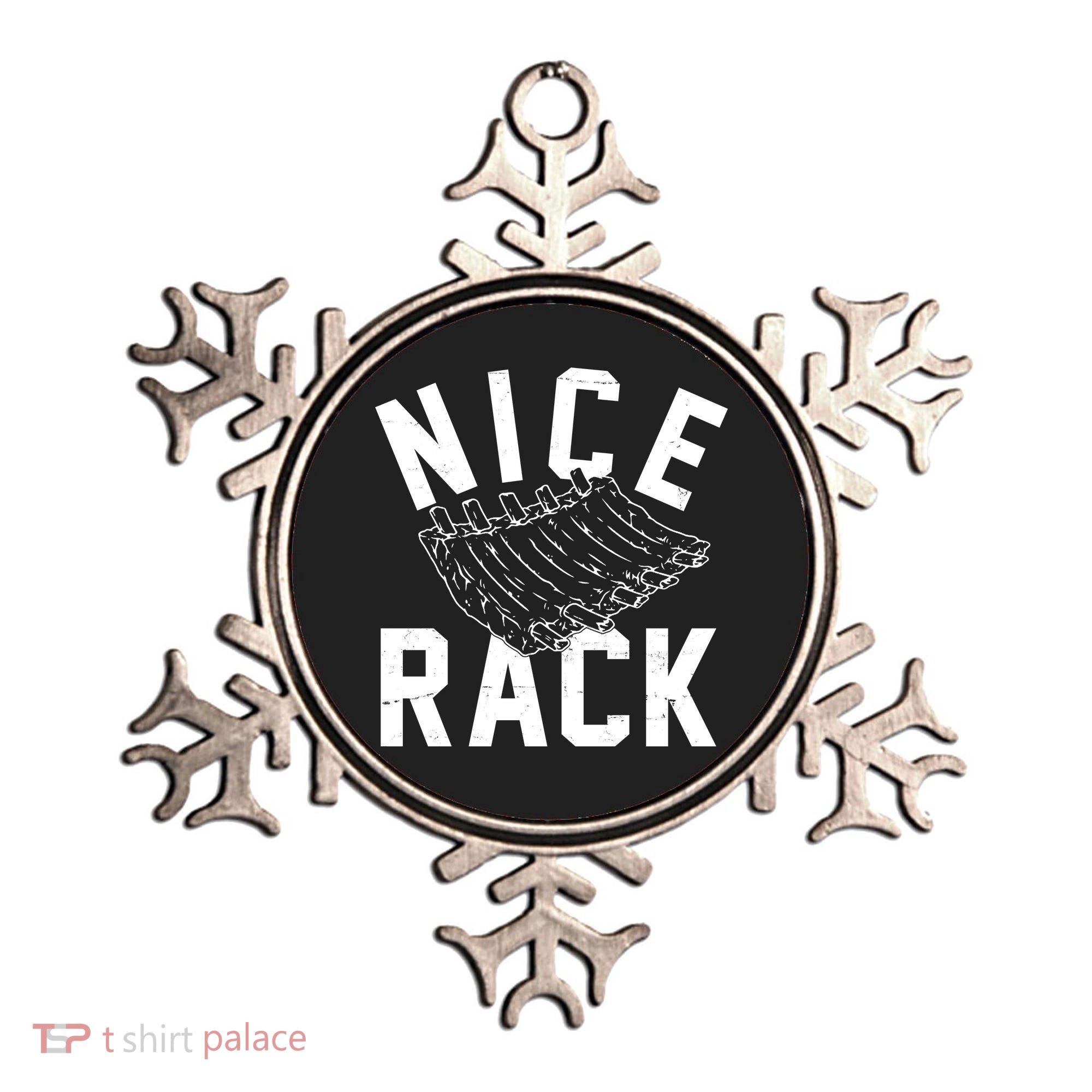Nice Rack Ribs Bbq Lover Funny Ornament
