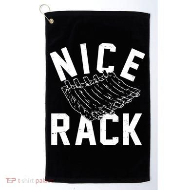 Nice Rack Ribs Bbq Lover Funny Golf Towel