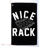 Nice Rack Ribs Bbq Lover Funny Golf Towel thumb 0