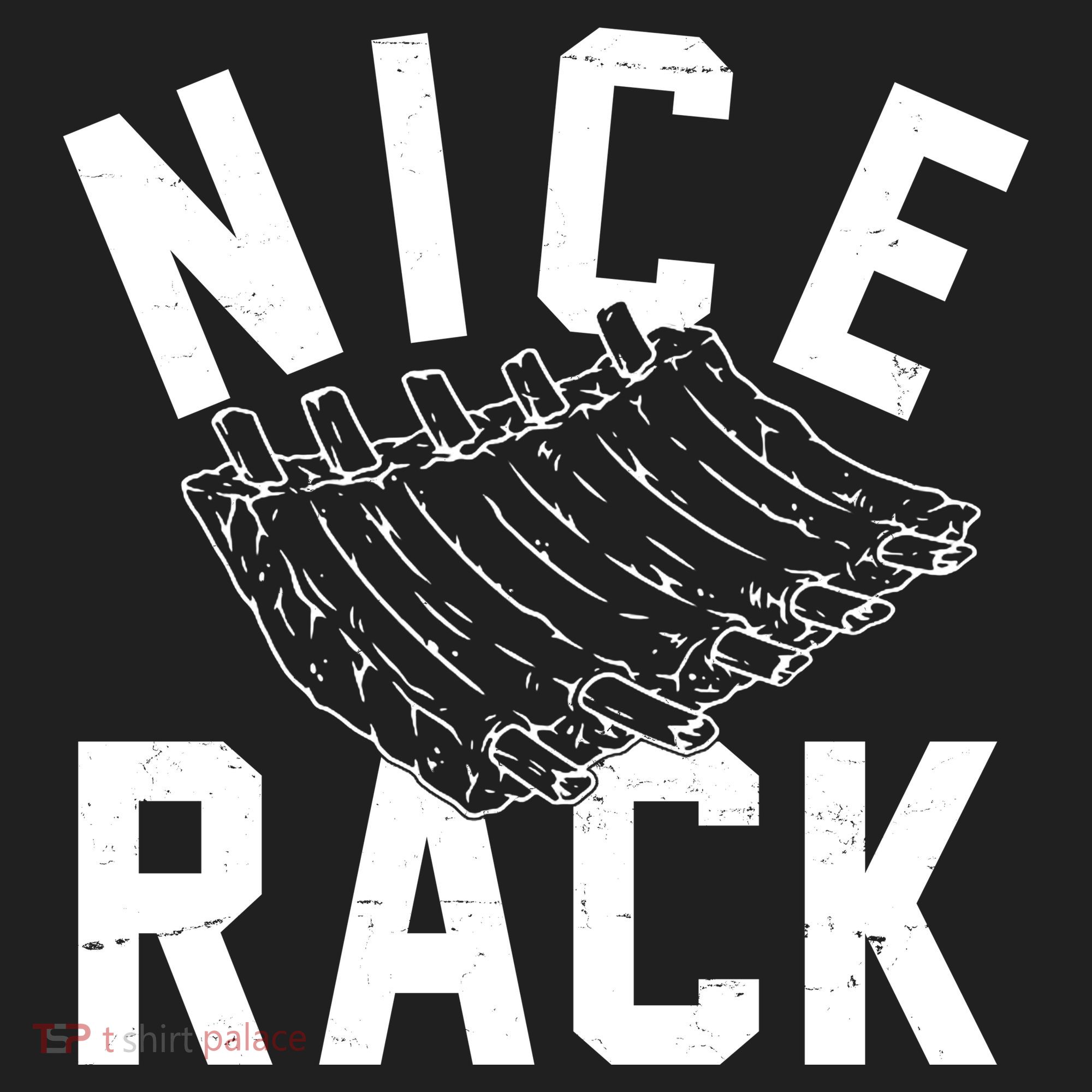 Nice Rack Ribs Bbq Lover Funny Golf Towel