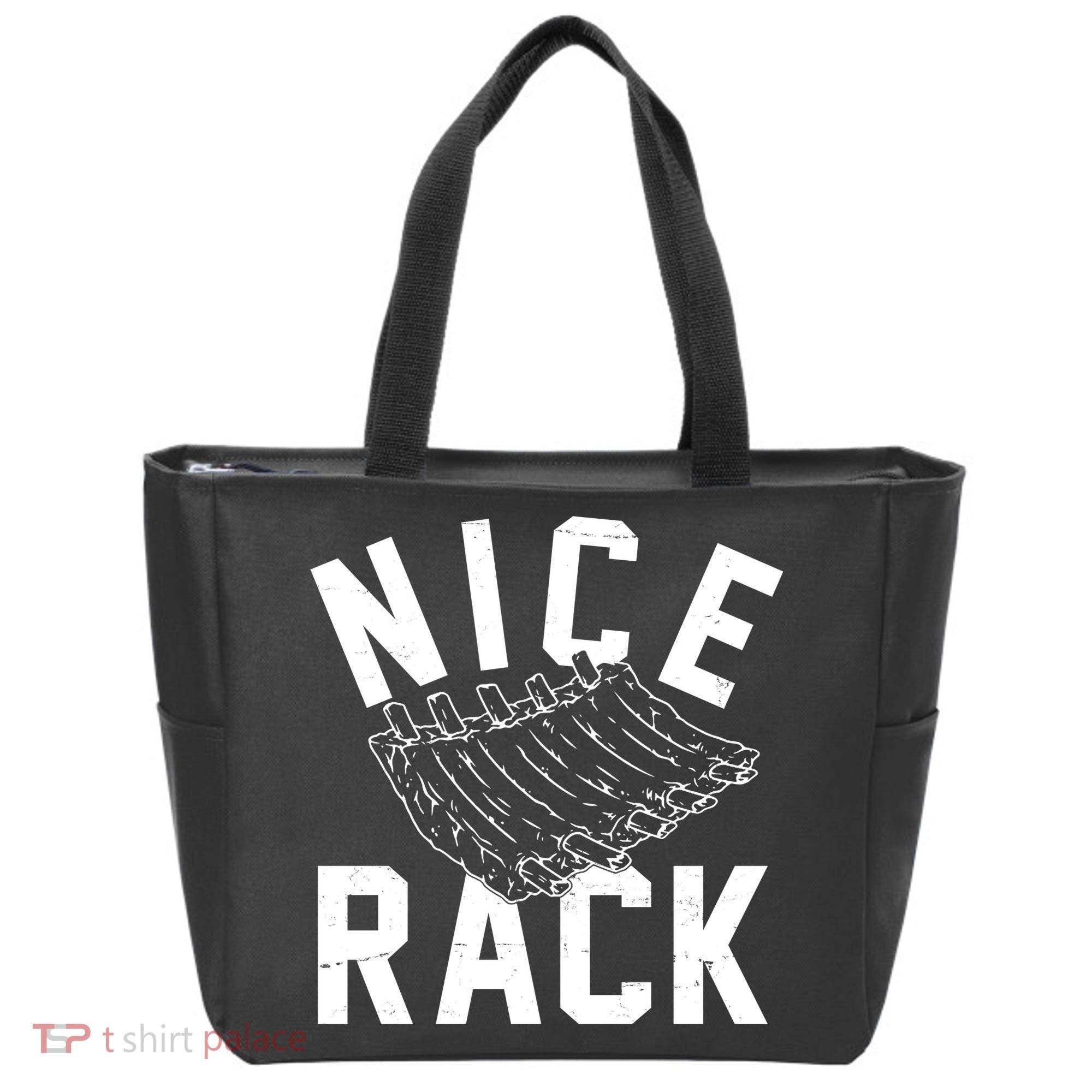 Nice Rack Ribs Bbq Lover Funny Tote Bag