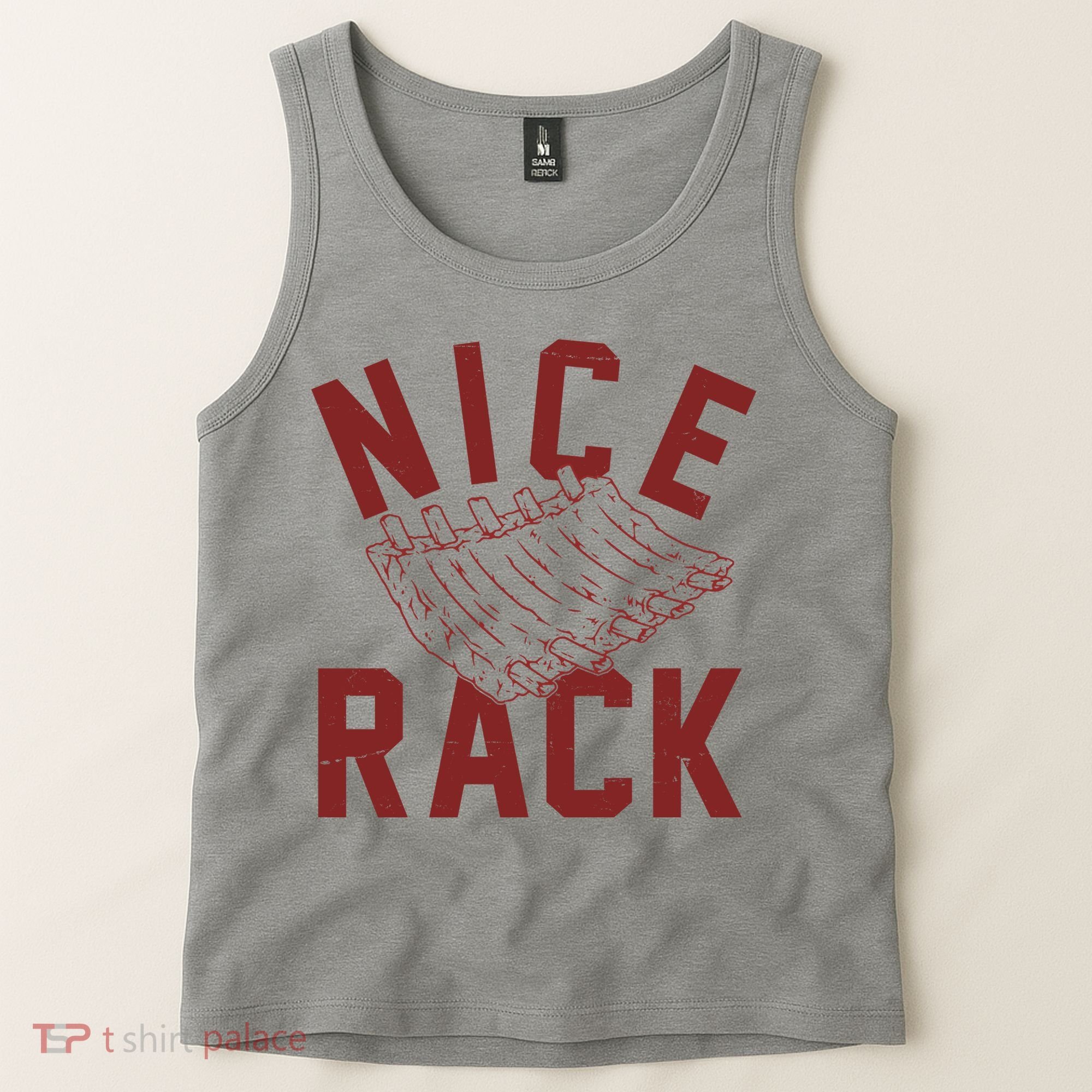 Nice Rack Ribs Bbq Lover Funny Tank Top