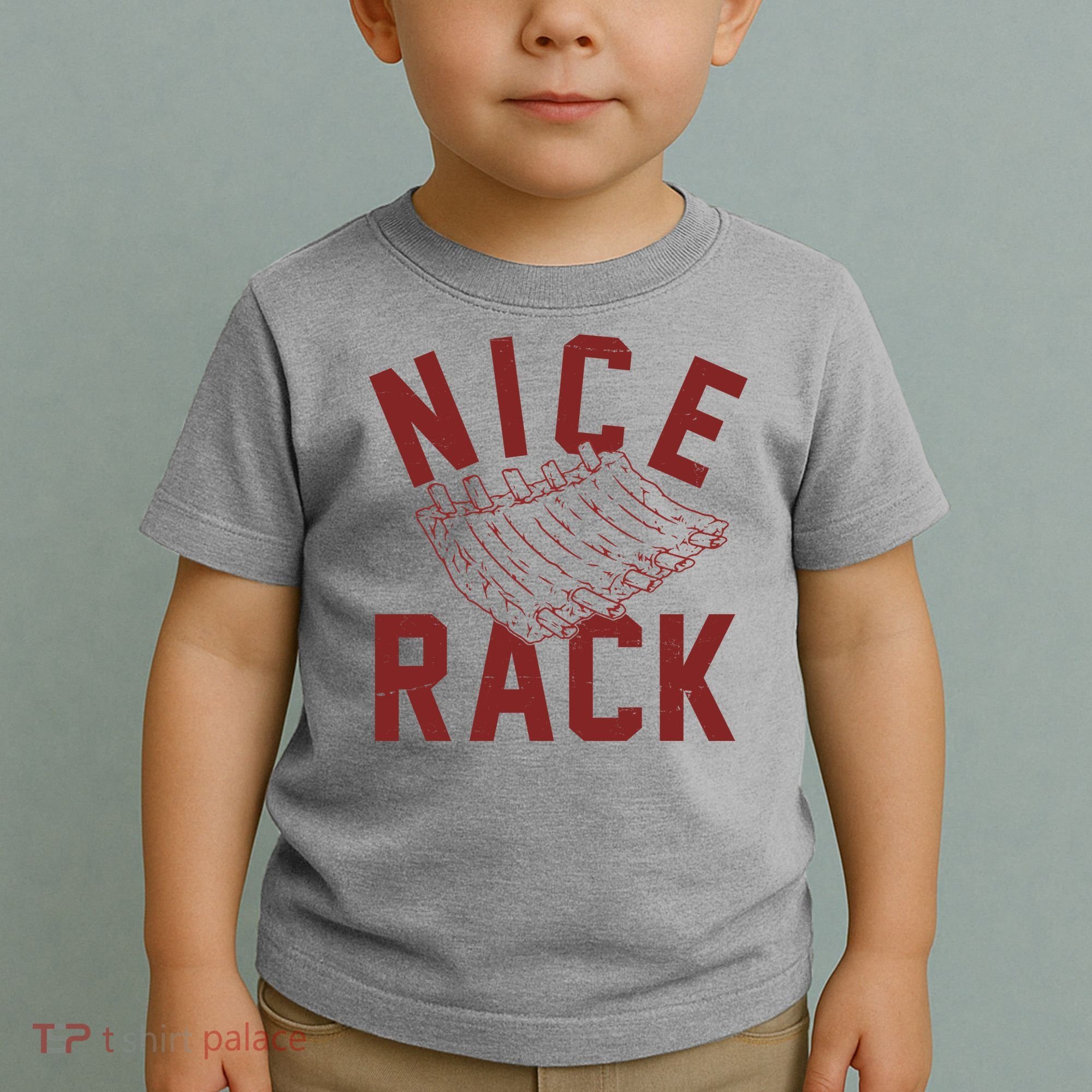 Nice Rack Ribs Bbq Lover Funny Toddler T-Shirt
