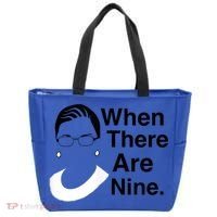 Notorious RBG Ruth Bader Ginsburg When There Are Nine Tote Bag thumb 0