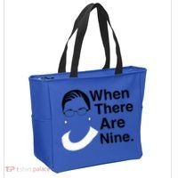 Notorious RBG Ruth Bader Ginsburg When There Are Nine Tote Bag thumb 2