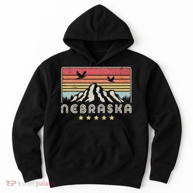 Nebraska . Retro Style Ne Usa Hoodie