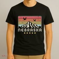 Nebraska . Retro Style Ne Usa T-Shirt thumb 3