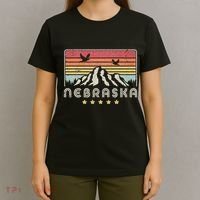 Nebraska . Retro Style Ne Usa T-Shirt thumb 4