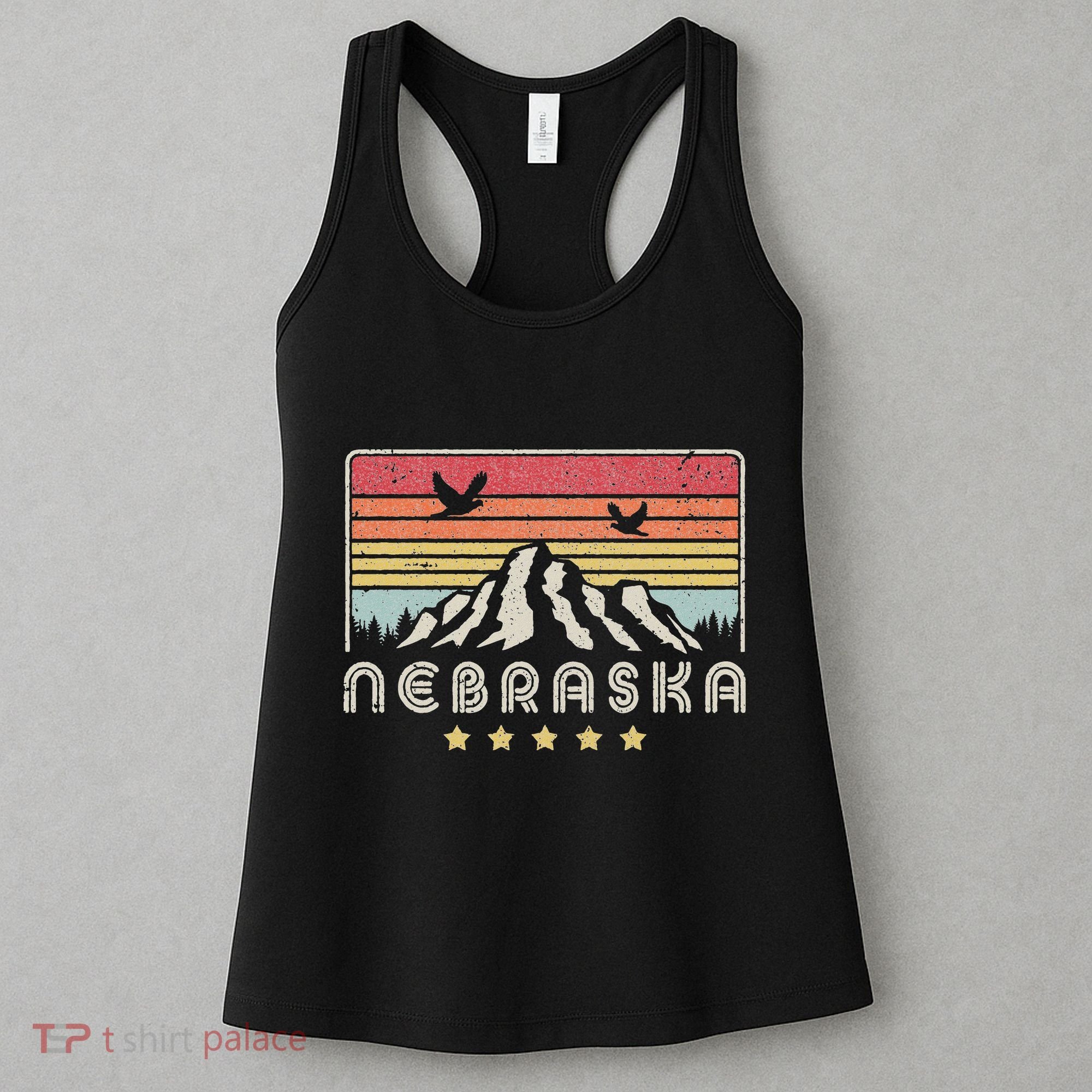 Nebraska . Retro Style Ne Usa Women's Tank Top