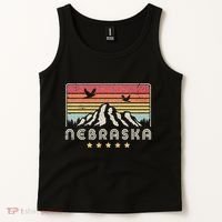 Nebraska . Retro Style Ne Usa Tank Top thumb 2