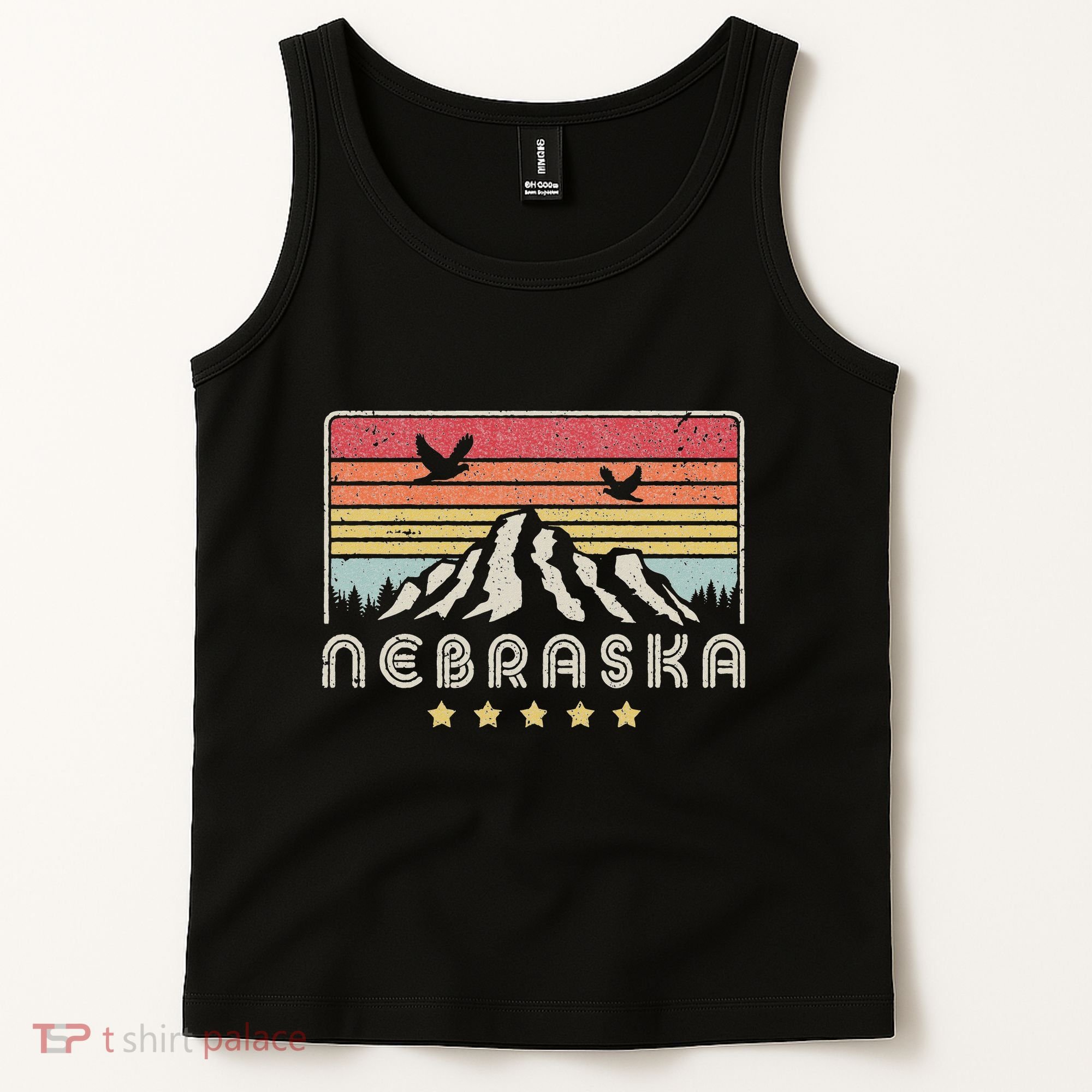 Nebraska . Retro Style Ne Usa Tank Top