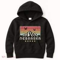 Nebraska . Retro Style Ne Usa Kids Hoodie thumb 0