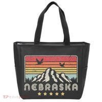 Nebraska . Retro Style Ne Usa Tote Bag thumb 0
