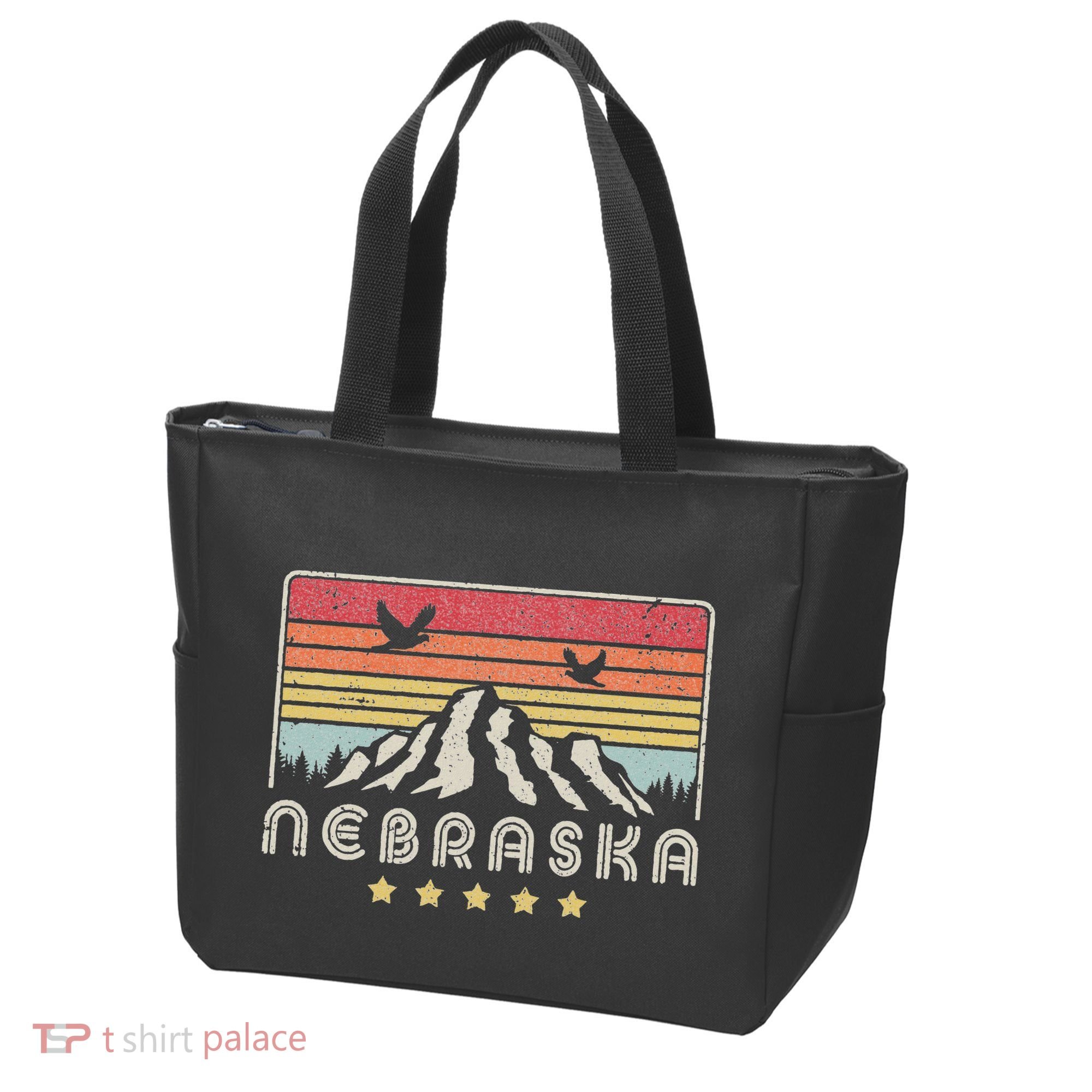 Nebraska . Retro Style Ne Usa Tote Bag
