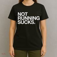 NOT RUNNING SUCKS Funny Runner Jogging Jogger Fitness Race T-Shirt thumb 4