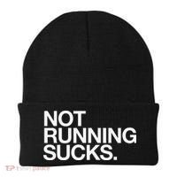 NOT RUNNING SUCKS Funny Runner Jogging Jogger Fitness Race Beanie thumb 0