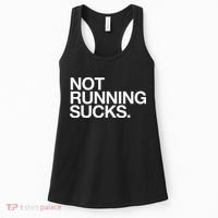 NOT RUNNING SUCKS Funny Runner Jogging Jogger Fitness Race Women's Tank Top thumb 0