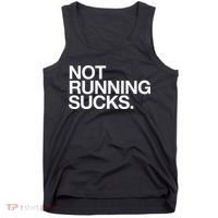 NOT RUNNING SUCKS Funny Runner Jogging Jogger Fitness Race Tank Top thumb 0