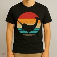Narwhal Retro Style Vintage T-Shirt thumb 3