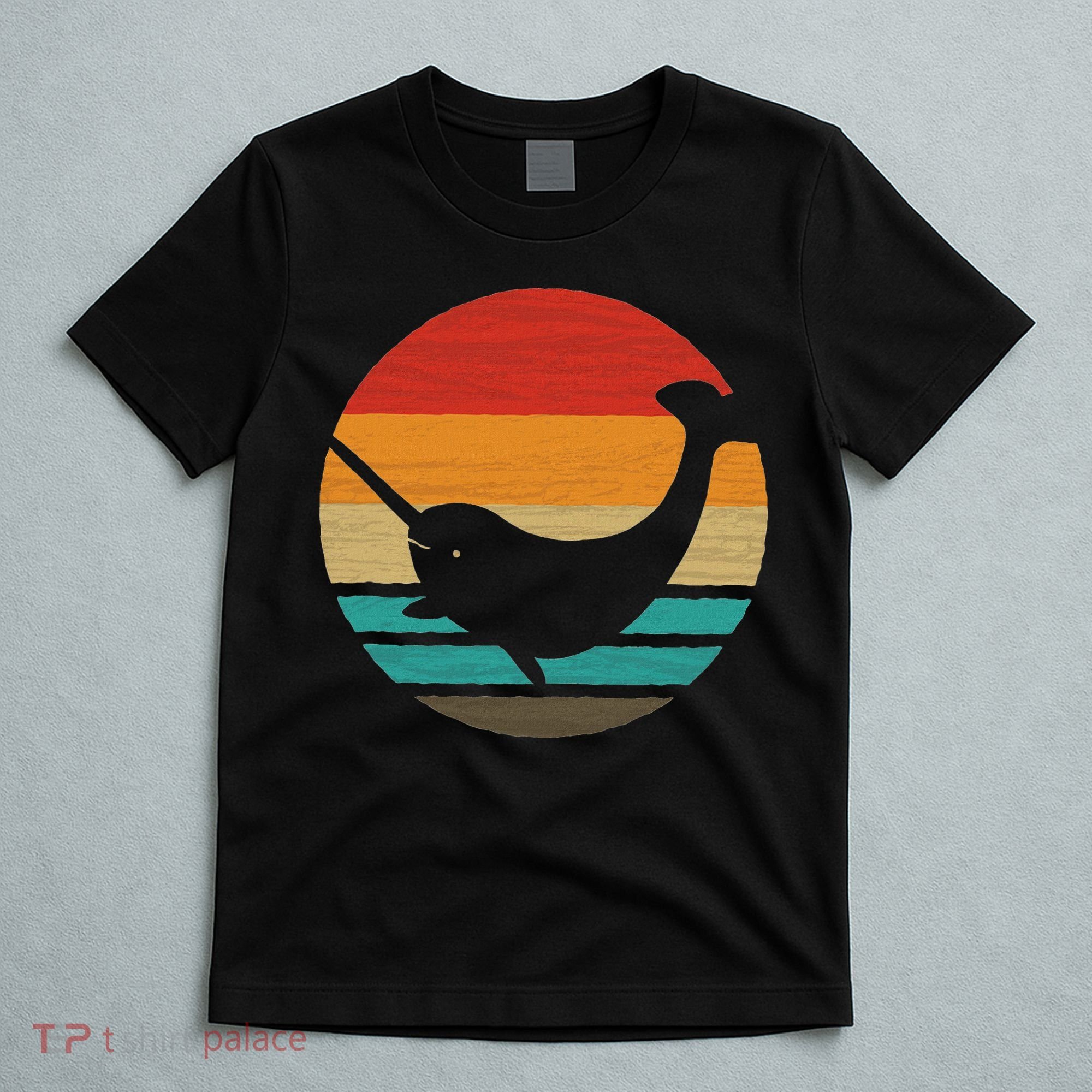 Narwhal Retro Style Vintage T-Shirt