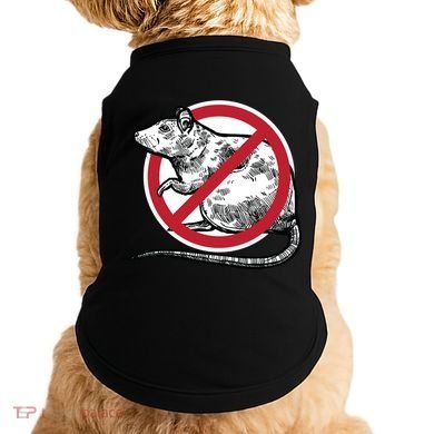 No Rat Sign Stop Snitching Pest Control Cool Novelty Funny Gift Funny Gift Doggie Tank
