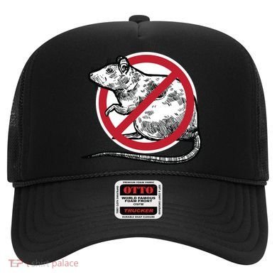 No Rat Sign Stop Snitching Pest Control Cool Novelty Funny Gift Funny Gift Hat