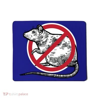 No Rat Sign Stop Snitching Pest Control Cool Novelty Funny Gift Funny Gift Mousepad