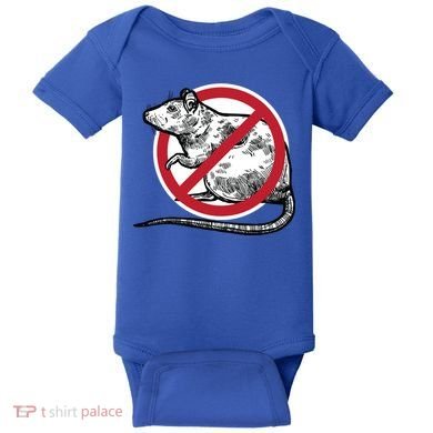 No Rat Sign Stop Snitching Pest Control Cool Novelty Funny Gift Funny Gift Baby Bodysuit