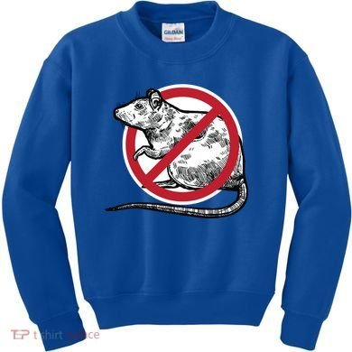 No Rat Sign Stop Snitching Pest Control Cool Novelty Funny Gift Funny Gift Kids Sweatshirt