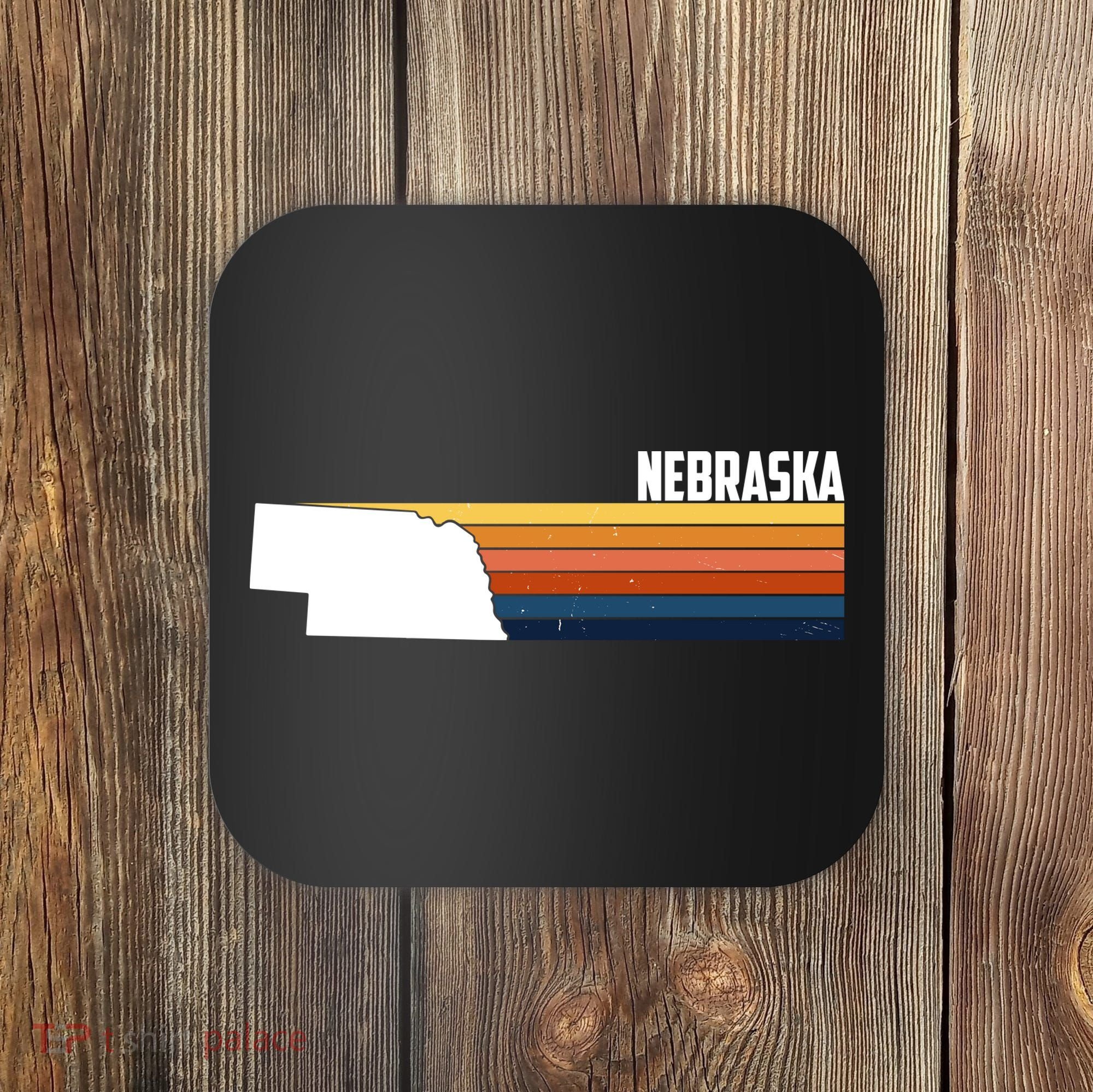 Nebraska Retro United States Coaster