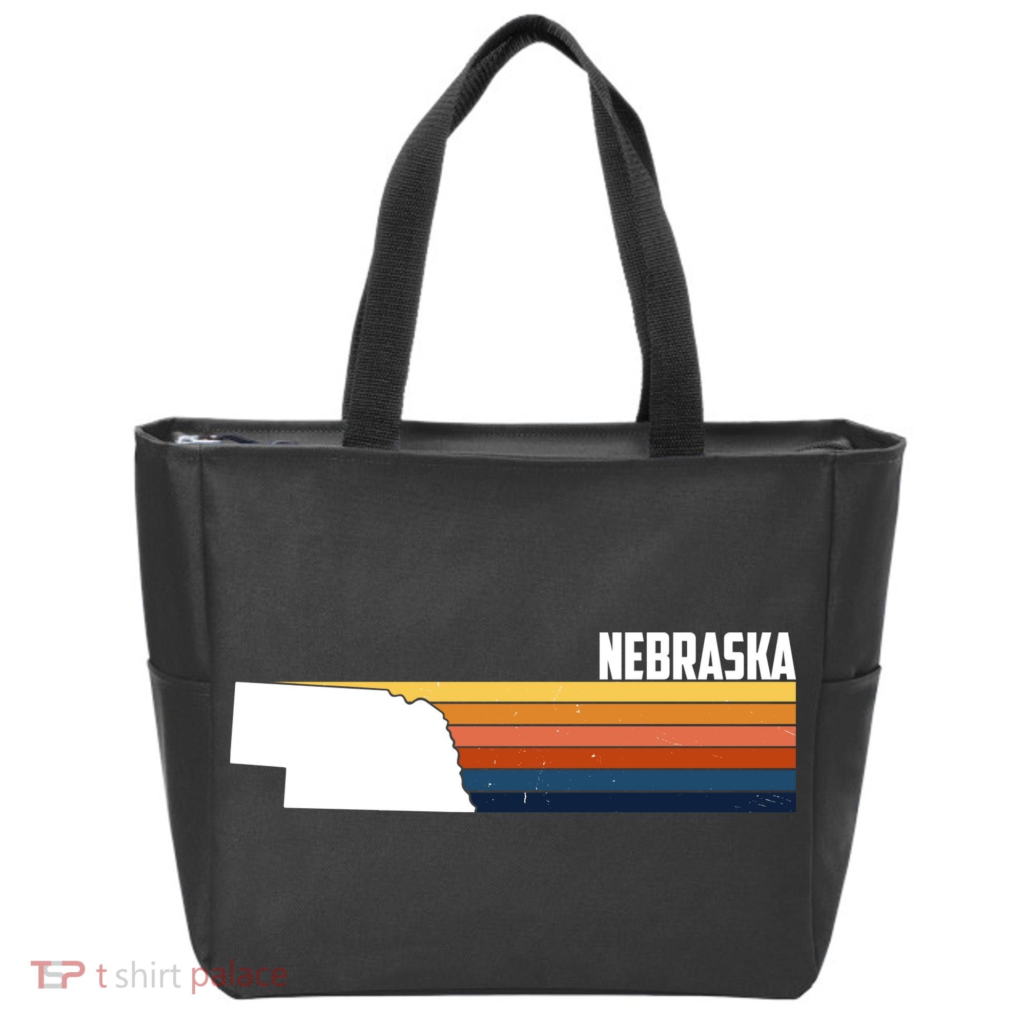 Nebraska Retro United States Tote Bag