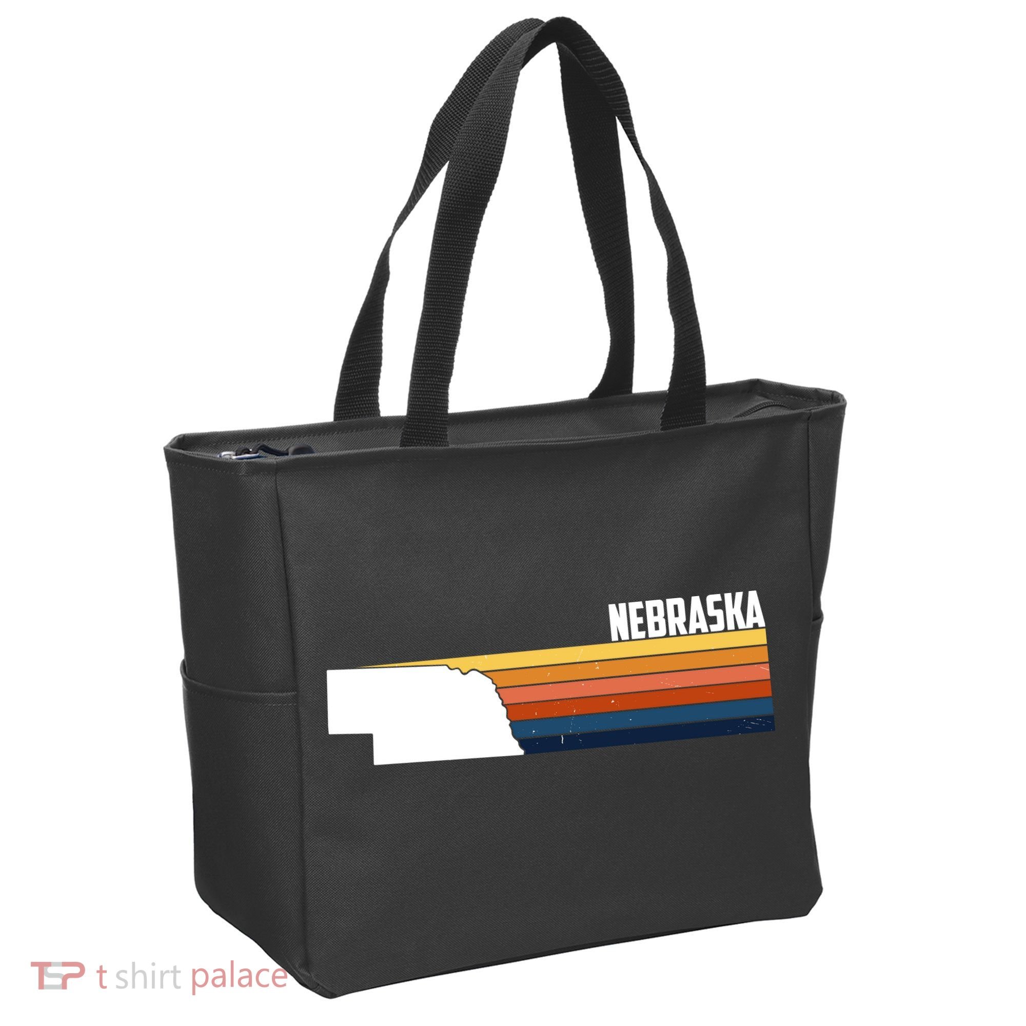Nebraska Retro United States Tote Bag