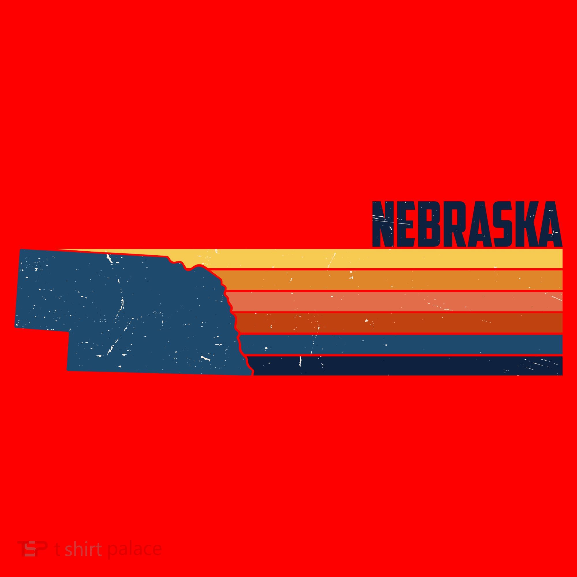 Nebraska Retro United States Santa Hat