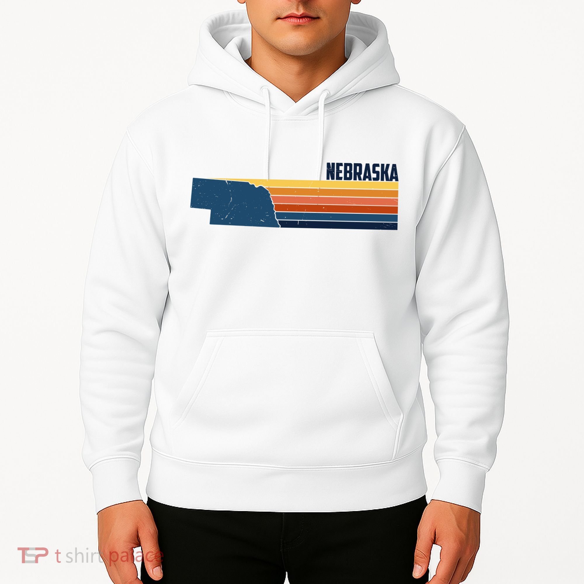 Nebraska Retro United States Hoodie