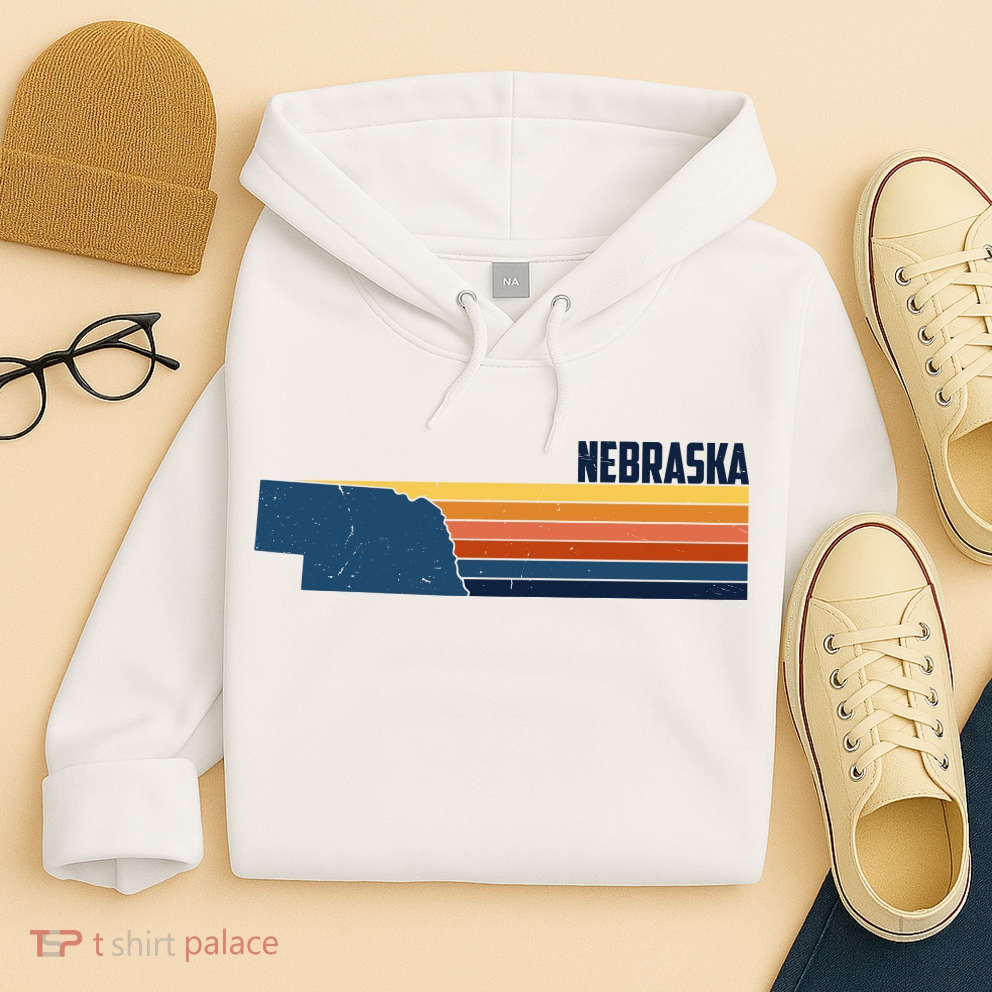 Nebraska Retro United States Hoodie