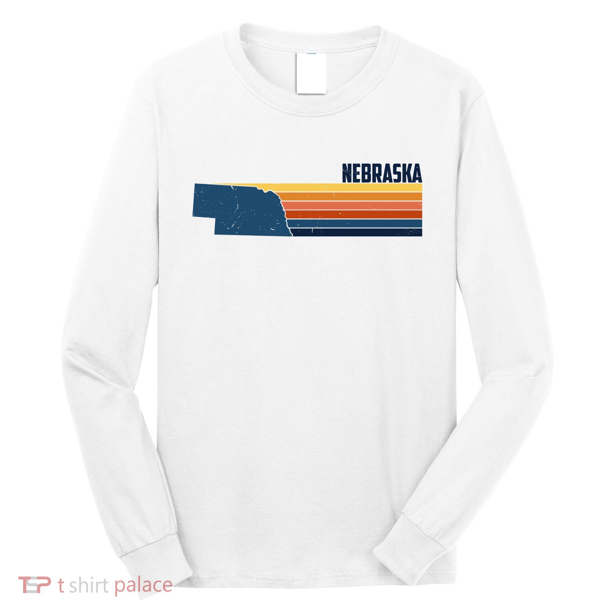 Nebraska Retro United States Long Sleeve Shirt