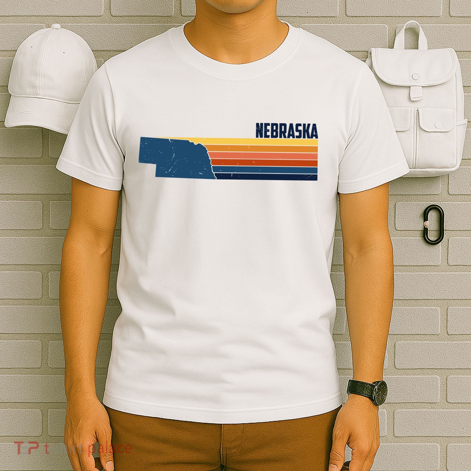 Nebraska Retro United States T-Shirt