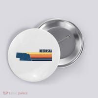 Nebraska Retro United States Button thumb 0