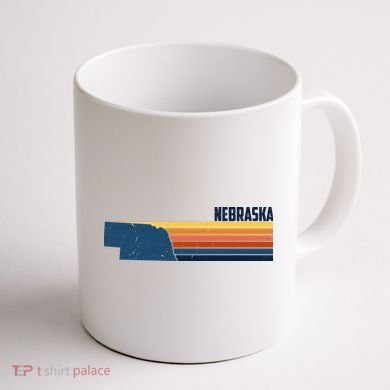Nebraska Retro United States Coffee Mug back
