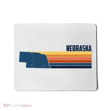 Nebraska Retro United States Mousepad