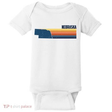 Nebraska Retro United States Baby Bodysuit