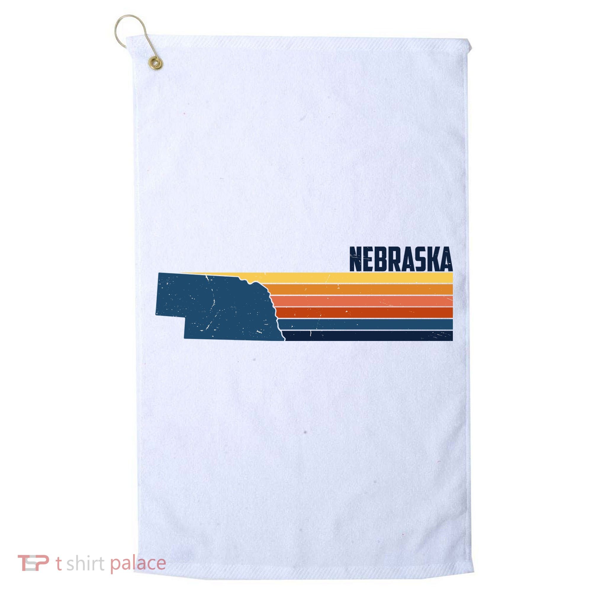 Nebraska Retro United States Golf Towel