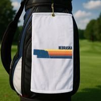 Nebraska Retro United States Golf Towel thumb 2