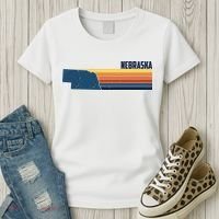 Nebraska Retro United States Women's T-Shirt thumb 3